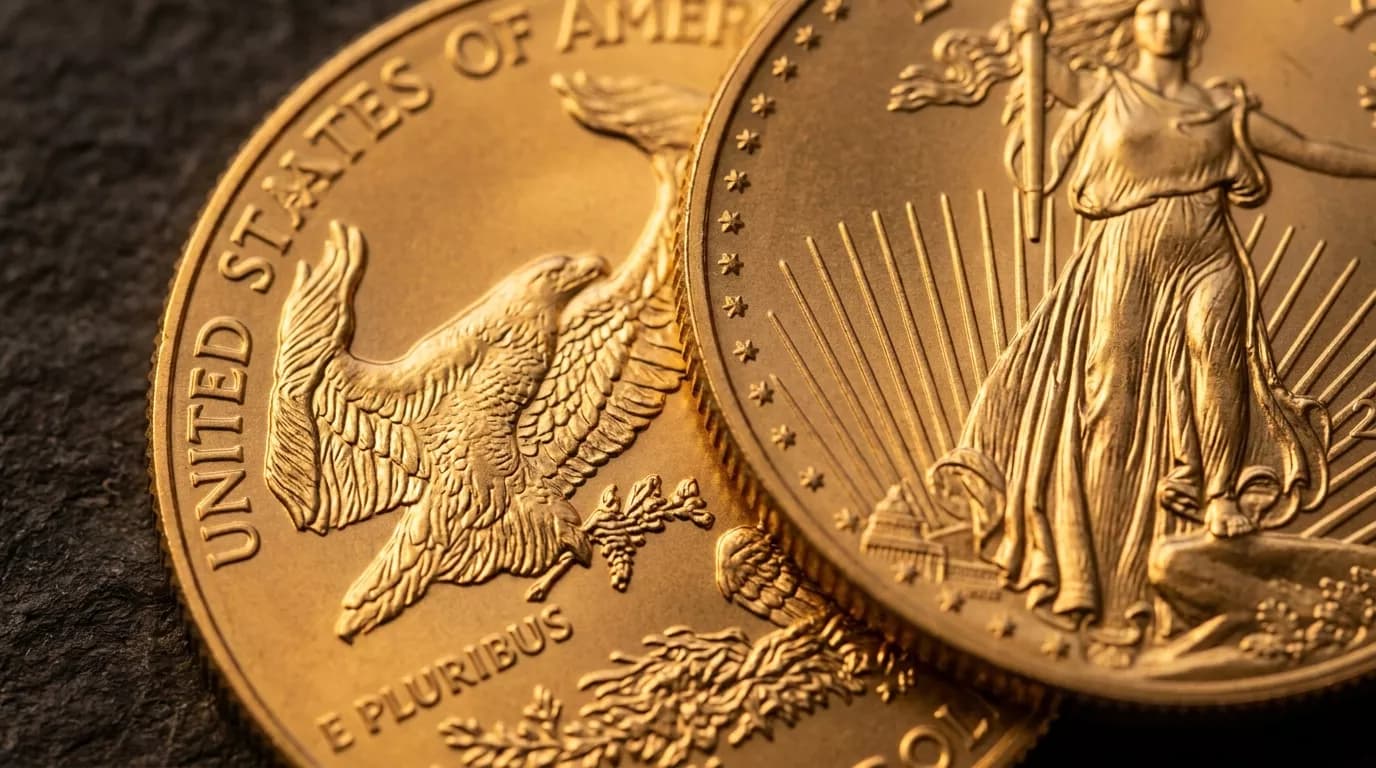 Macro view of gold coins illustrating the smart-money case for gold